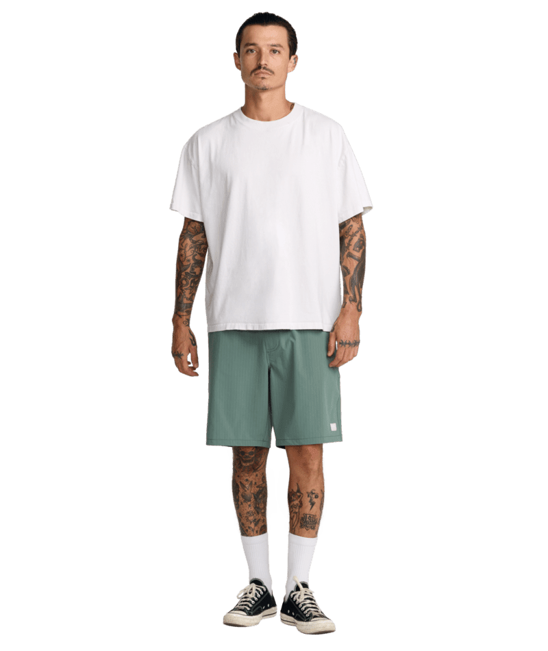 RVCA VAcancy Ghost Stripe 19" Shorts Jade Men's Walkshorts RVCA 