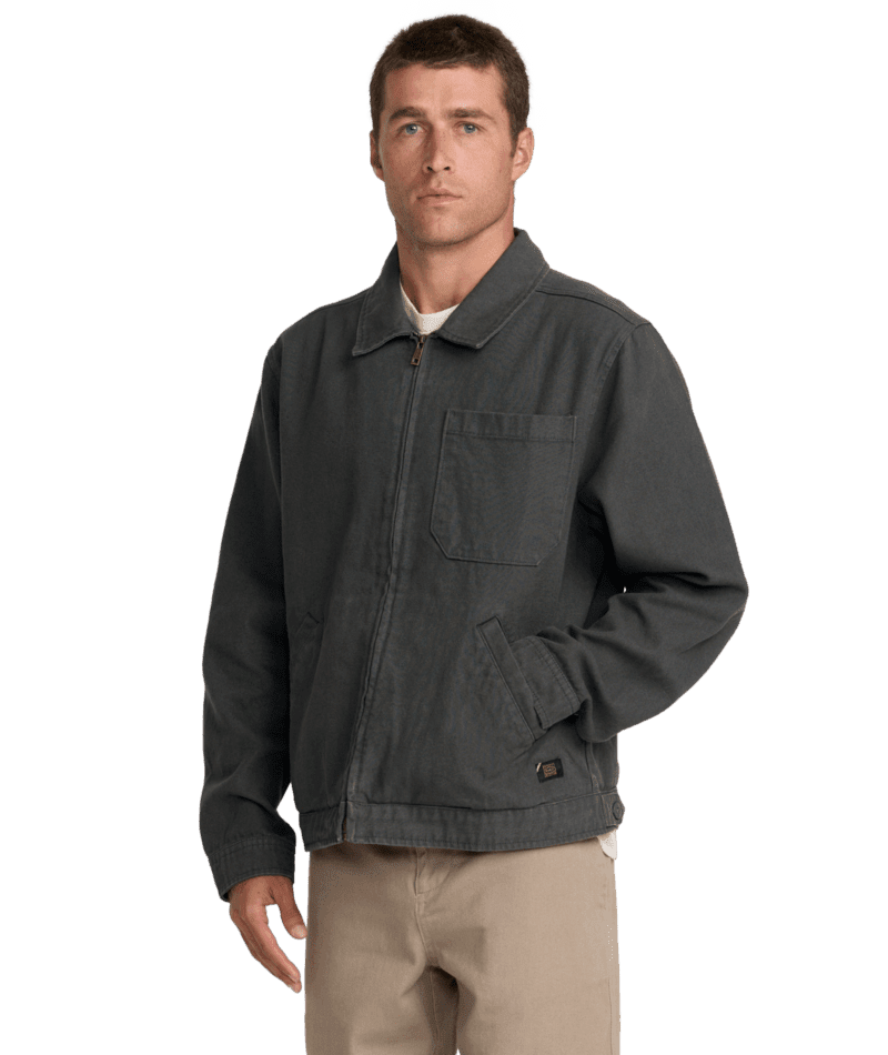 RVCA Dayshift 2 Jacket Washed Black Men's Street Jackets RVCA 