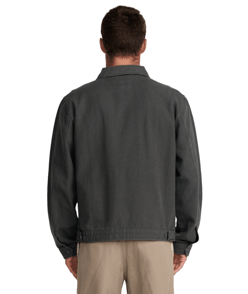 RVCA Dayshift 2 Jacket Washed Black Men's Street Jackets RVCA 
