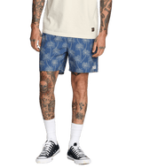 RVCA Exotica Elastic 2 Trunks Dark Denim Men's Boardshorts RVCA 