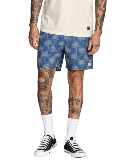 RVCA Exotica Elastic 2 Trunks Dark Denim Men's Boardshorts RVCA 