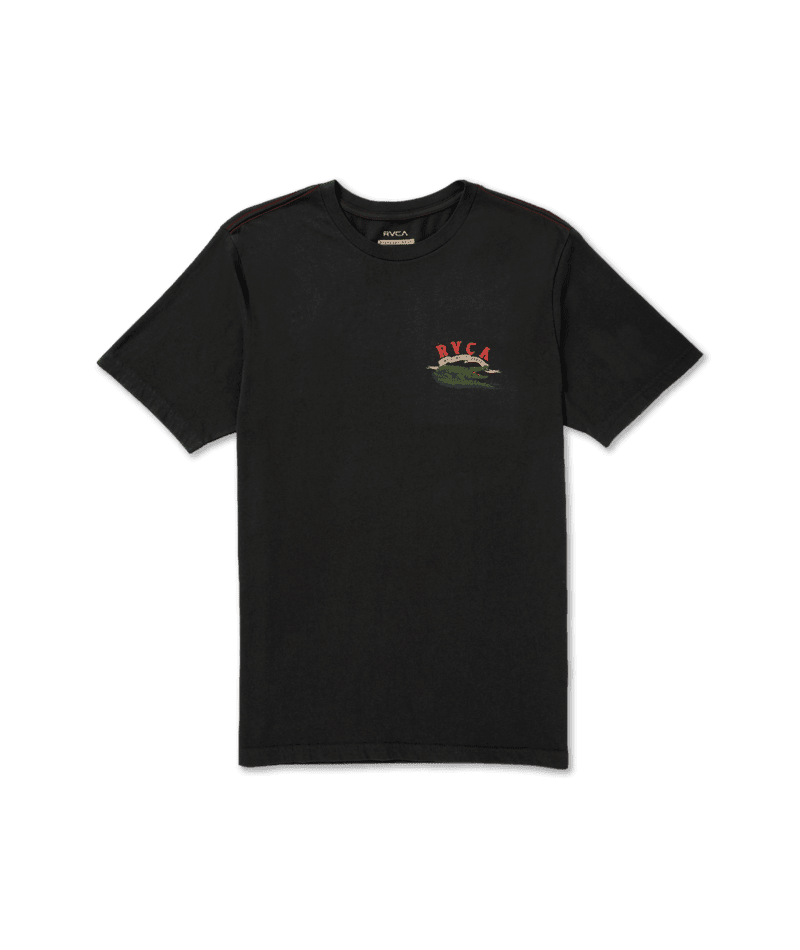 RVCA Welcome To RVCA T-Shirt Pirate Black Men's Short Sleeve T-Shirts RVCA 