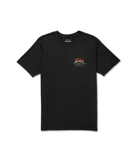 RVCA Welcome To RVCA T-Shirt Pirate Black Men's Short Sleeve T-Shirts RVCA 
