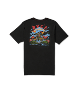 RVCA Welcome To RVCA T-Shirt Pirate Black Men's Short Sleeve T-Shirts RVCA 