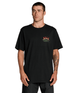 RVCA Welcome To RVCA T-Shirt Pirate Black Men's Short Sleeve T-Shirts RVCA 