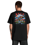 RVCA Welcome To RVCA T-Shirt Pirate Black Men's Short Sleeve T-Shirts RVCA 
