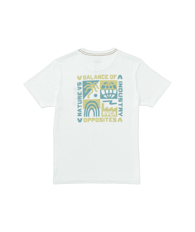 RVCA Nate Harbor T-Shirt Antique White Men's Short Sleeve T-Shirts RVCA 