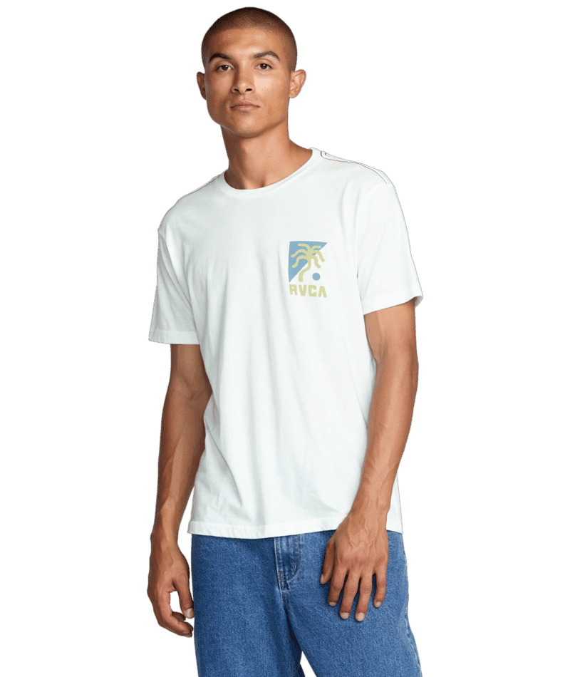RVCA Nate Harbor T-Shirt Antique White Men's Short Sleeve T-Shirts RVCA 
