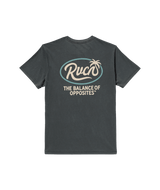 RVCA Frond Script T-Shirt Pirate Black Men's Short Sleeve T-Shirts RVCA 