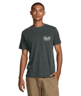 RVCA Frond Script T-Shirt Pirate Black Men's Short Sleeve T-Shirts RVCA 