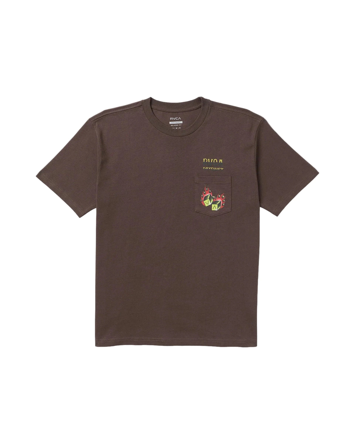 RVCA Hot Dice T-Shirt Mocha Men's Short Sleeve T-Shirts RVCA 