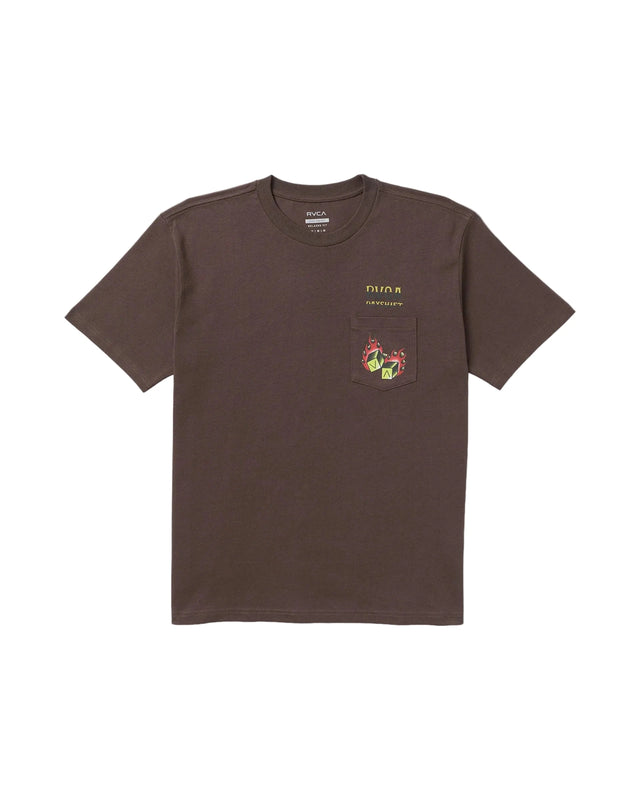 RVCA Hot Dice T-Shirt Mocha Men's Short Sleeve T-Shirts RVCA 