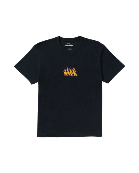 RVCA Spanky Fuego T-Shirt Black Men's Short Sleeve T-Shirts RVCA 