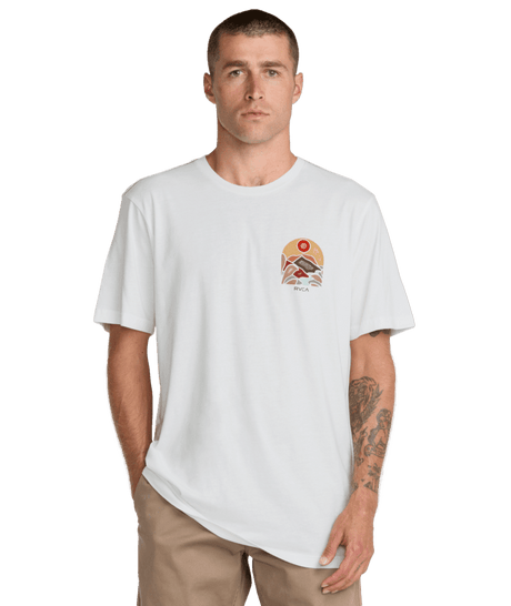 RVCA River Run T-Shirt Antique White Men's Short Sleeve T-Shirts RVCA 