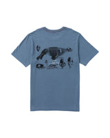 RVCA Endo Bones T-Shirt Vintage Navy Men's Short Sleeve T-Shirts RVCA 