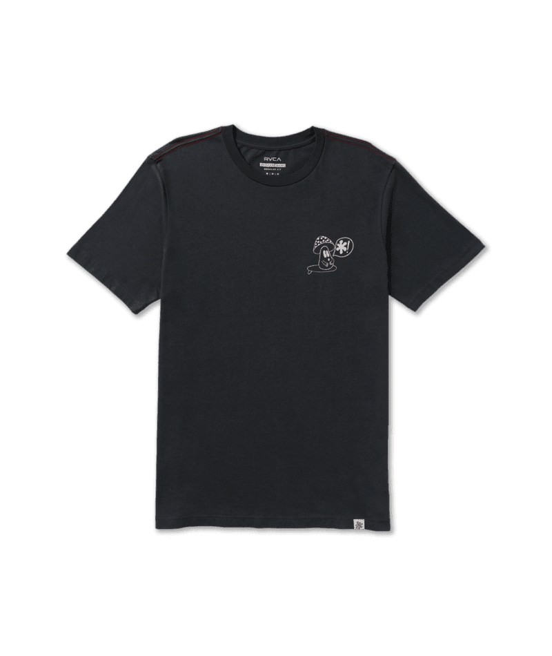 RVCA Bryce Bloom T-Shirt Pirate Black Men's Short Sleeve T-Shirts RVCA 