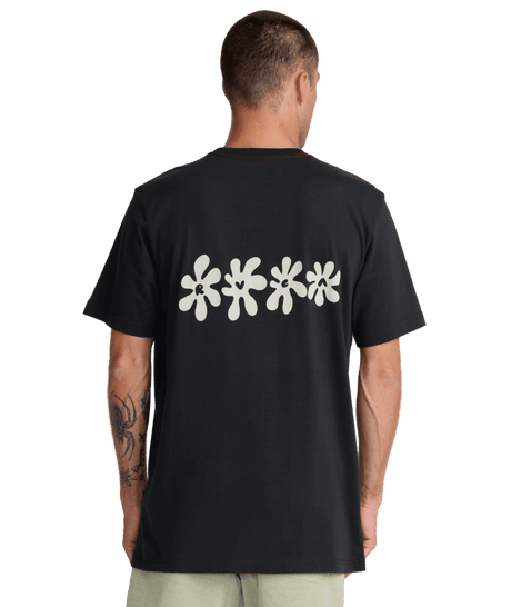 RVCA Bryce Bloom T-Shirt Pirate Black Men's Short Sleeve T-Shirts RVCA 