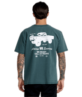 RVCA V8 T-Shirt Hunter Green Men's Short Sleeve T-Shirts RVCA 