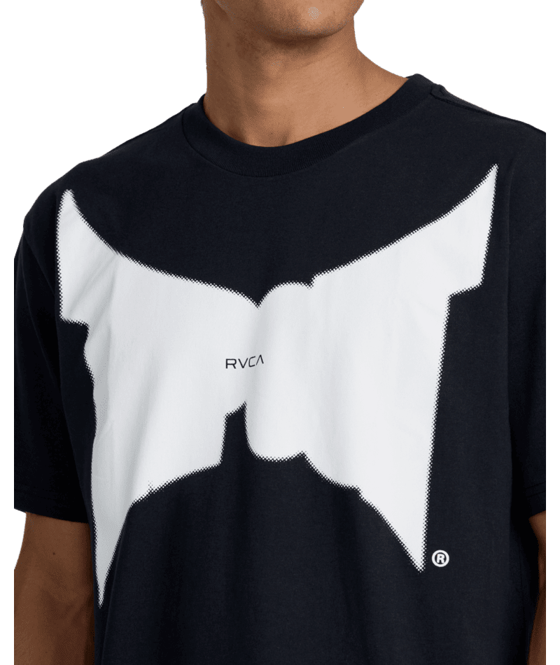 RVCA Dayshift Tapout T-Shirt Black Men's Short Sleeve T-Shirts RVCA 