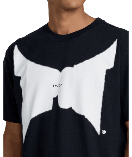 RVCA Dayshift Tapout T-Shirt Black Men's Short Sleeve T-Shirts RVCA 