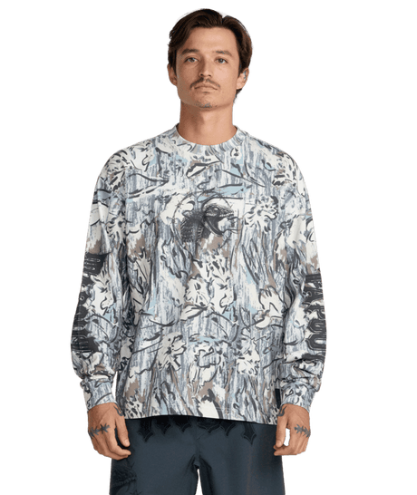 RVCA Tapout Heavyweight Long Sleeve T-Shirt Camo Men's Long Sleeve T-Shirts RVCA 