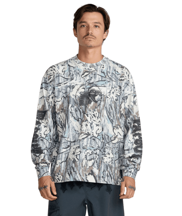 RVCA Tapout Heavyweight Long Sleeve T-Shirt Camo Men's Long Sleeve T-Shirts RVCA 