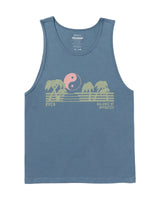 RVCA Balance Horizon Tank Top Vintage Navy Men's Tank Tops RVCA 