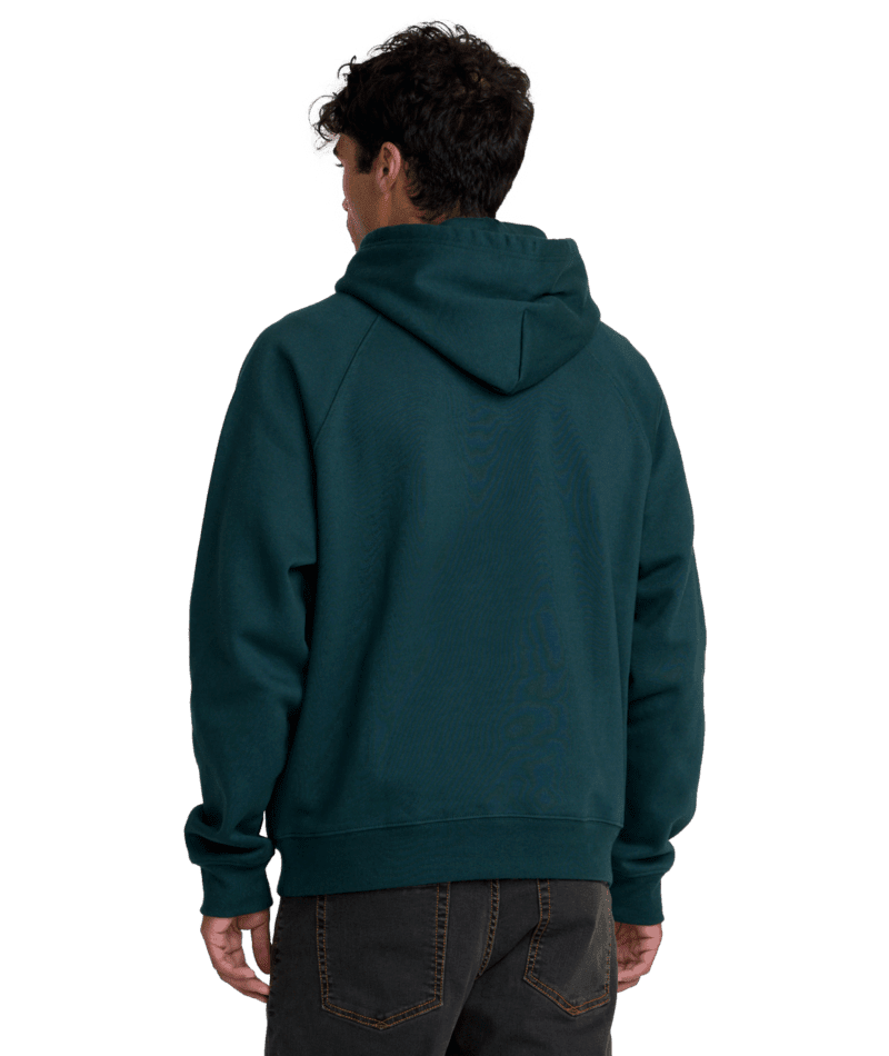 RVCA Dayshift Pullover Hoodie Hunter Green Men's Pullover Hoodies RVCA 
