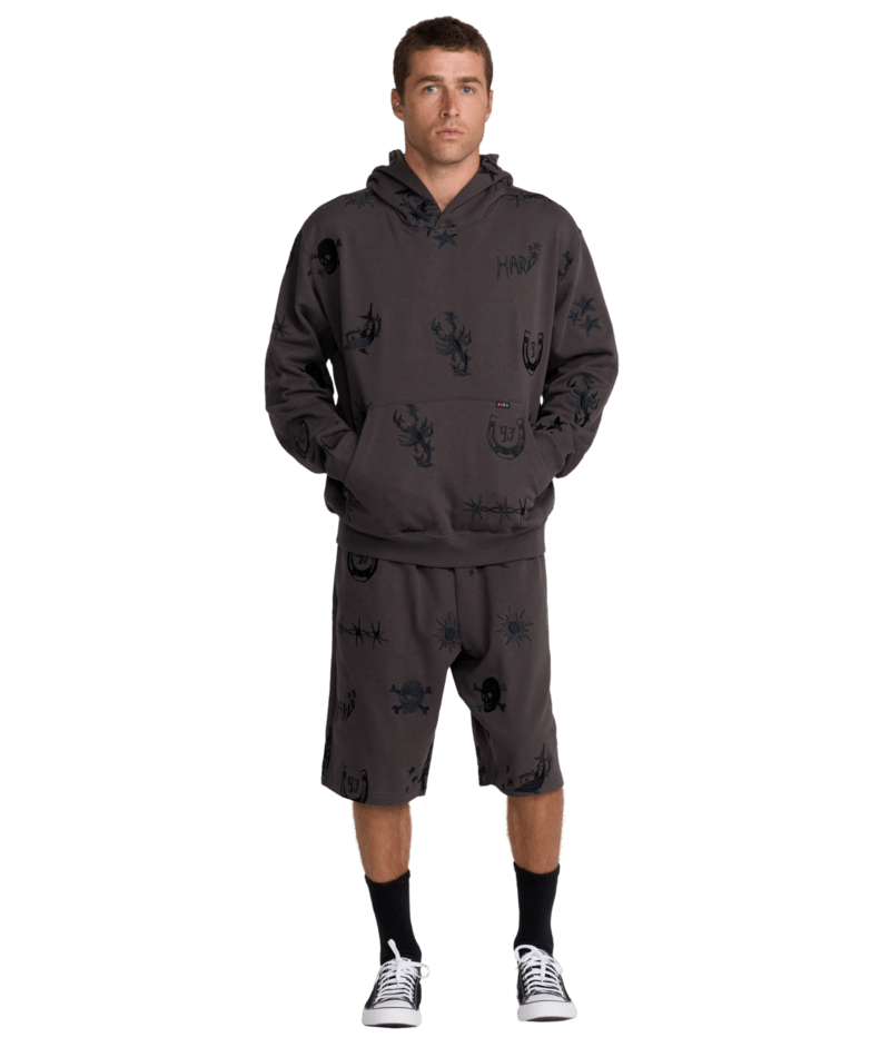 RVCA X Dani Miller Pullover Hoodie Pirate Black