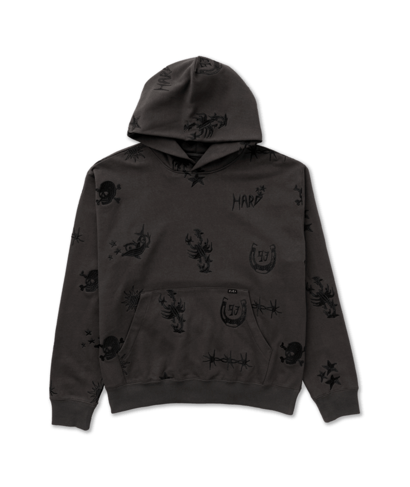 RVCA X Dani Miller Pullover Hoodie Pirate Black