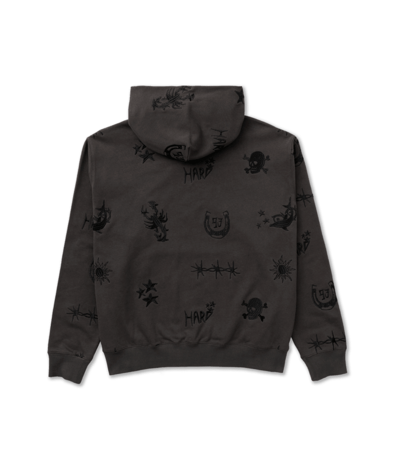 RVCA X Dani Miller Pullover Hoodie Pirate Black