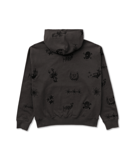 RVCA X Dani Miller Pullover Hoodie Pirate Black Men's Pullover Hoodies RVCA 