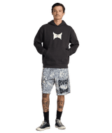 RVCA Tapout Pullover Hoodie Pirate Black Men's Pullover Hoodies RVCA 
