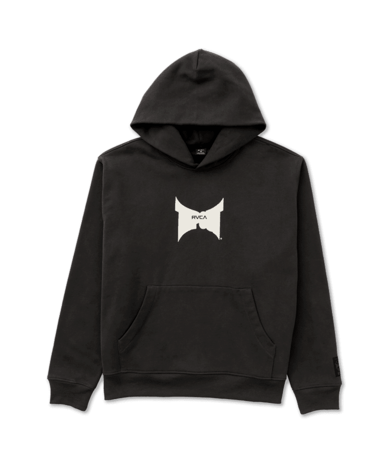 RVCA Tapout Pullover Hoodie Pirate Black Men's Pullover Hoodies RVCA 