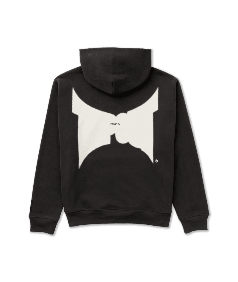 RVCA Tapout Pullover Hoodie Pirate Black Men's Pullover Hoodies RVCA 