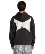 RVCA Tapout Pullover Hoodie Pirate Black Men's Pullover Hoodies RVCA 