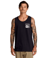 RVCA Glitch Tank Black Men's Tank Tops RVCA 