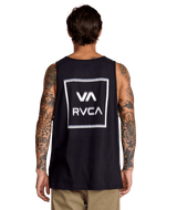 RVCA Glitch Tank Black Men's Tank Tops RVCA 