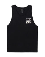 RVCA Glitch Tank Black Men's Tank Tops RVCA 