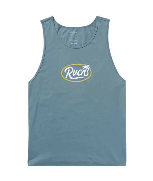 RVCA Frond Script Tank Vintage Navy Men's Tank Tops RVCA 