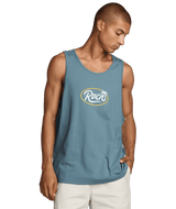 RVCA Frond Script Tank Vintage Navy Men's Tank Tops RVCA 