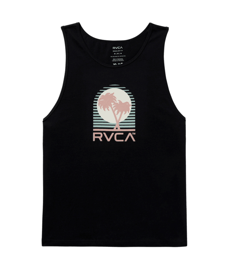 RVCA Puerto Nuevo Tank Black Men's Tank Tops RVCA 