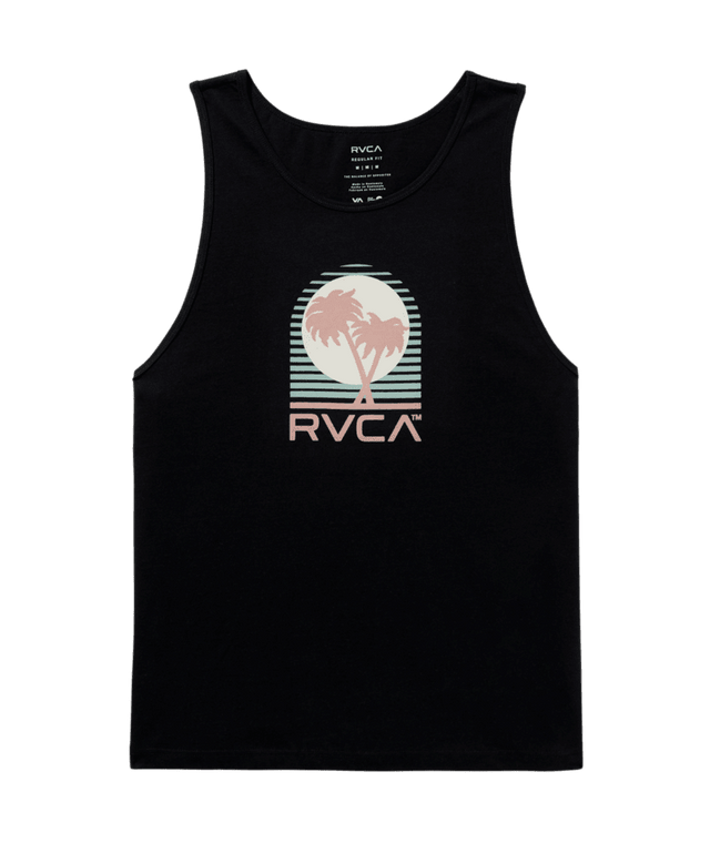 RVCA Puerto Nuevo Tank Black Men's Tank Tops RVCA 