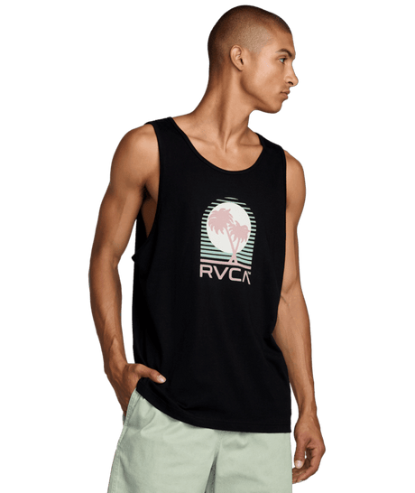 RVCA Puerto Nuevo Tank Black Men's Tank Tops RVCA 