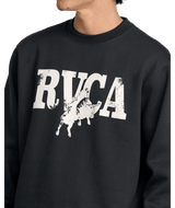 RVCA Buck Crew Sweatshirt Black Men's Crewnecks RVCA 