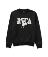 RVCA Buck Crew Sweatshirt Black Men's Crewnecks RVCA 