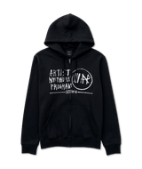RVCA Horton ANP Zip-Up Hoodie Black Men's Zip Hoodies RVCA 