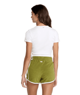 RVCA Women's Roma Wrap Top Whisper White Women's Short Sleeve T-Shirts RVCA 