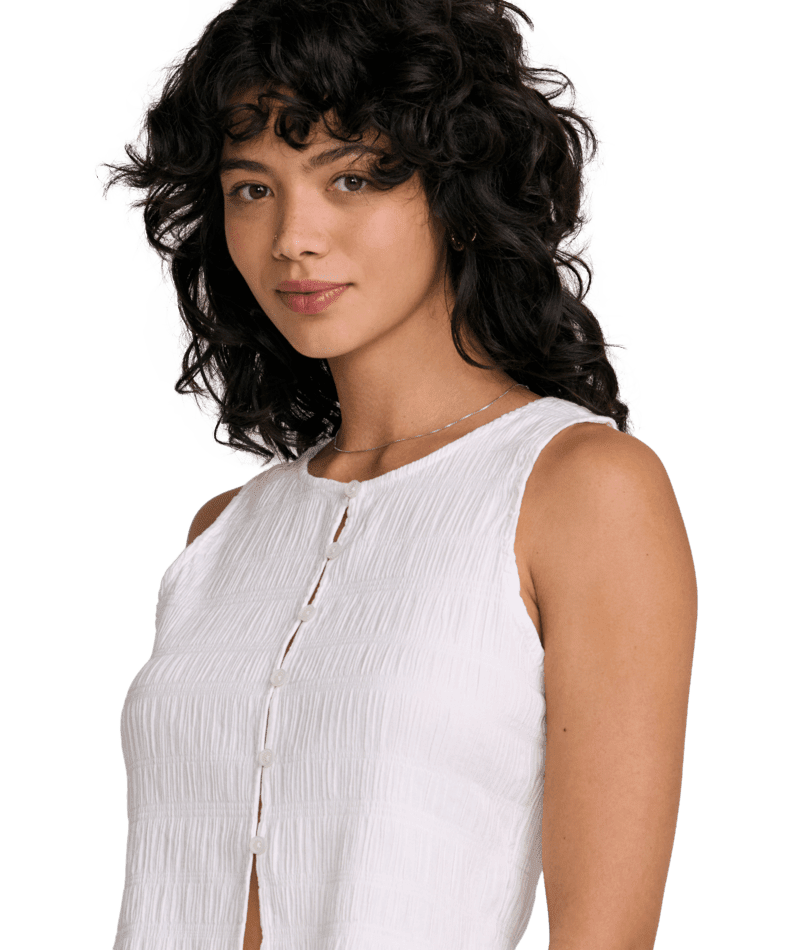 RVCA Women's Scrunch Top Cloud Women's Tank Tops and Halter Tops RVCA 