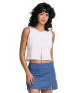 RVCA Women's Scrunch Top Cloud Women's Tank Tops and Halter Tops RVCA 
